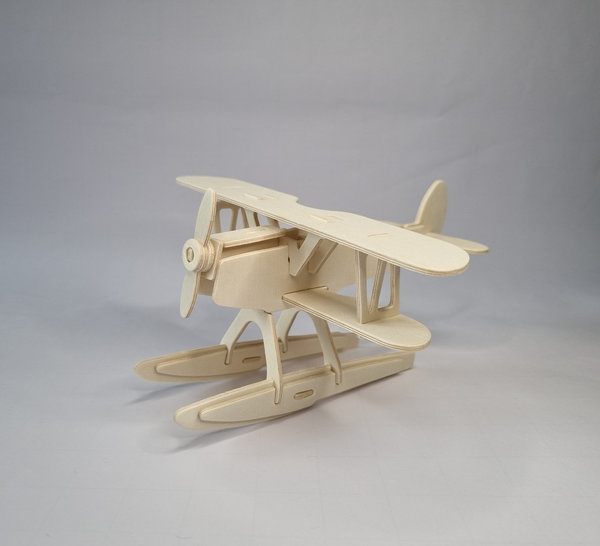 3D Holzbau-Puzzle Wasserflugzeug