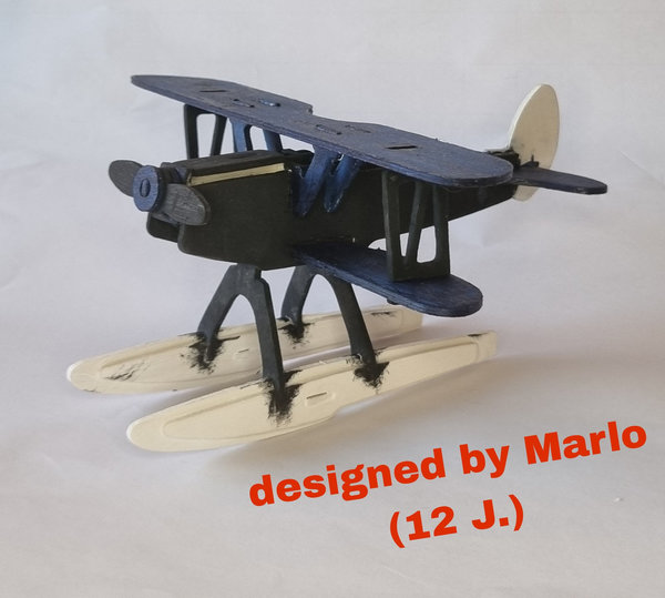 3D Holzbau-Puzzle Wasserflugzeug